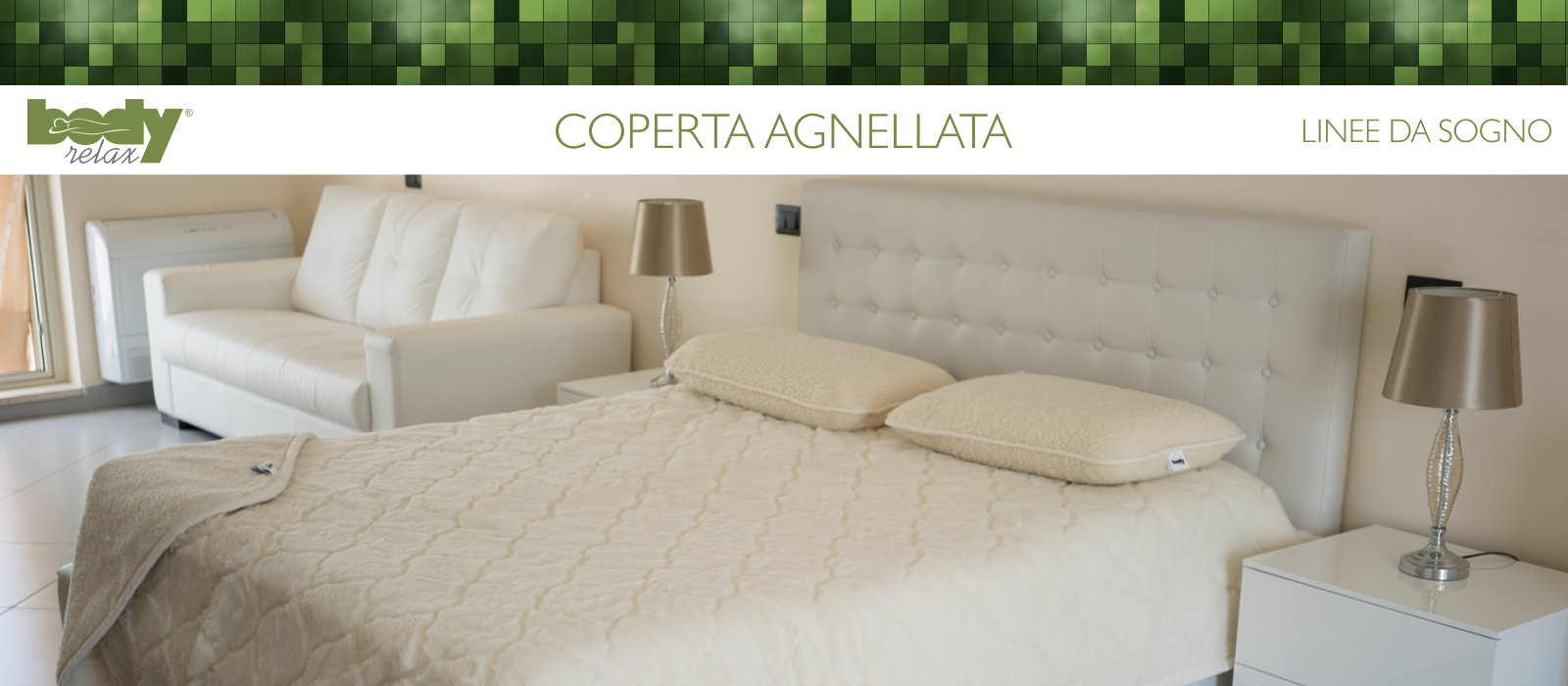 BODY RELAX - LINEE DA SOGNO - Coperta agnellata lana merinos